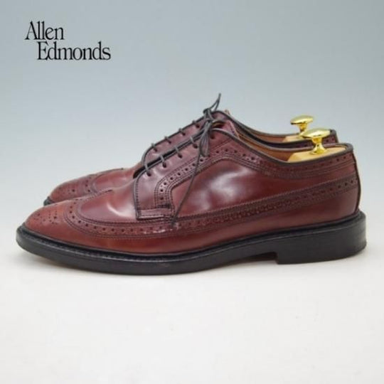 極美品★(米)アレンエドモンズ 7.5E【コードバン仕様★MacNail/ロングウイング】赤茶/メンズ/ALLEN EDMONDS★a0N4366
