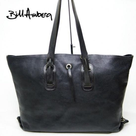★(英)ビルアンバーグ【定価10万★メンズ】 レザー BIGトート★N4478