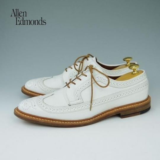 新品★(米)アレンエドモンズ 8D【貴重★(米)Freemans Sporting Club別注/ロングウイング】カーフ/白/ALLEN EDMONDS★a423