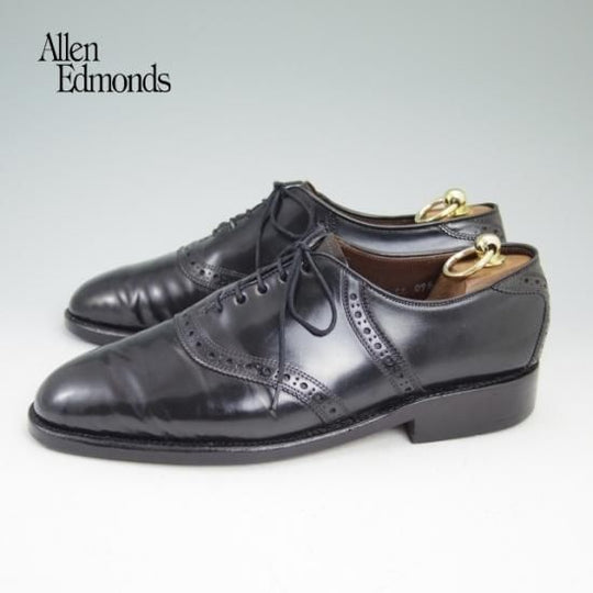 極上★(米)アレンエドモンズ 7EE【定価10万円以上★コードバン仕様/サドルシューズ】黒/メンズ/ALLEN EDMONDS★a648