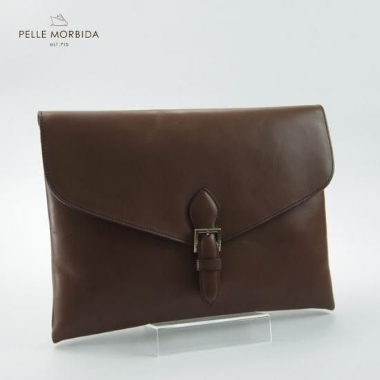 美品★ペッレモルビダ/PELLE MORBIDA【★エスプローラ/ESPLORA】クラッチバッグ/レザー/メンズ ビジネス バッグ★N4736