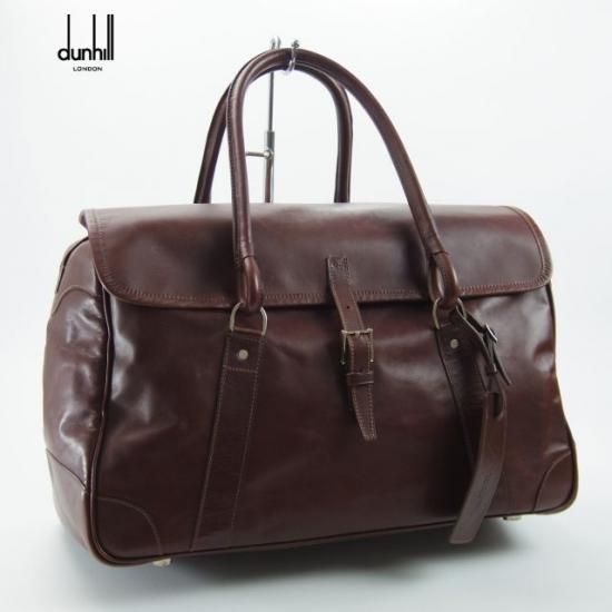 美品★ダンヒル/DUNHILL×JOHN NORRIS【定価19.9万★英国製/ボストンバッグ】メンズ ビジネス バッグ★N4749