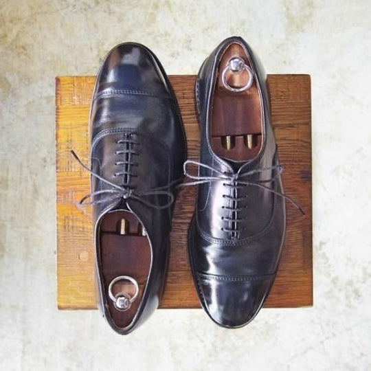 極上★(米)アレンエドモンズ 7.5EEE【定価¥75,900-★パークアベニュー/Park Avenue】ストレートチップ/カーフ/黒/ALLEN EDMONDS★a934
