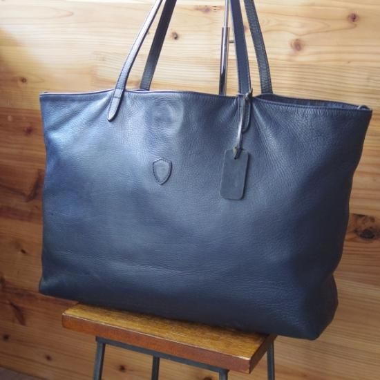 美品★フェリージ/Felisi【定価7.5万円★紺/トートバッグ/15-20】レザー トート バッグ/ユニセックス/メンズ&レディース/ビジネス★N4826