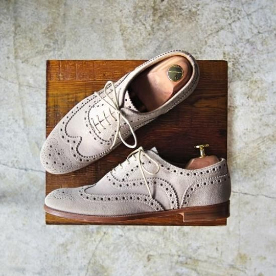 極美品★チャーチ(レディース) 24cm/SIZE 37【★BURWOOD 3W/バーウッド】スエード/フルブローグ/ウイングチップ/Church's★b461