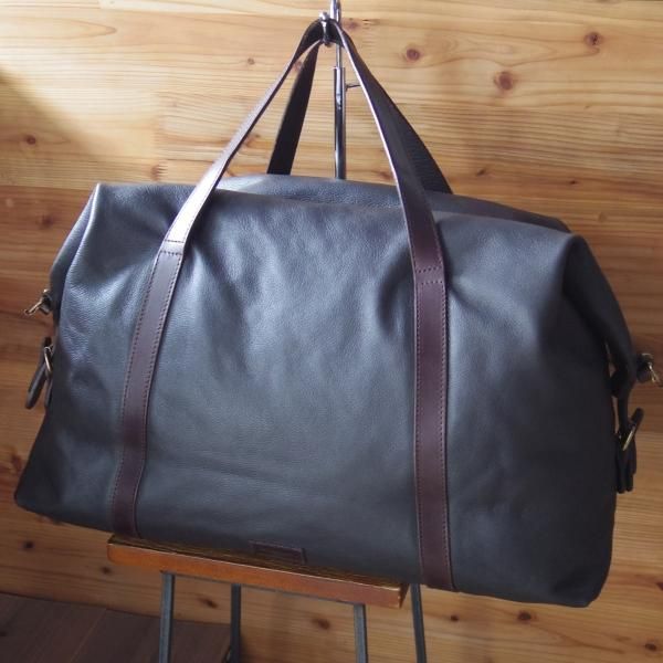 美品★(英)ビル・アンバーグ【定価10万円以上★ボストンバッグ】ショルダー/レザー/メンズ ビジネス バッグ/Bill Amberg★N4964