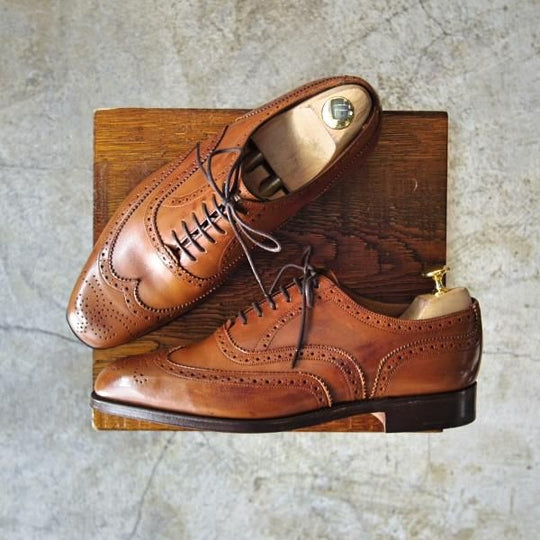 未使用★トリッカーズ SIZE 6.5【★ユニオンワークス取扱/PICCADILLY】ピカデリー/フルブローグ/6138-2/茶/UNION WORKS/Tricker's★c192