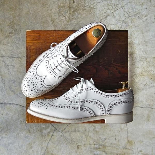 極上★チャーチ(レディース) SIZE 37【★バーウッド/BURWOOD MET 2/スタッズ】/フルブローグ/Church's★c646