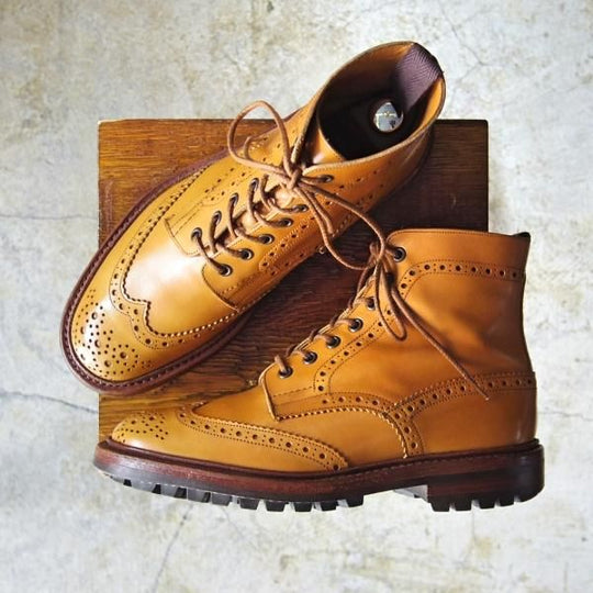 美品★トリッカーズ SIZE 7.5【★エイコンアンティーク/MALTON/モールトン/M2508】カントリーブーツ/カーフ/Tricker's★c653