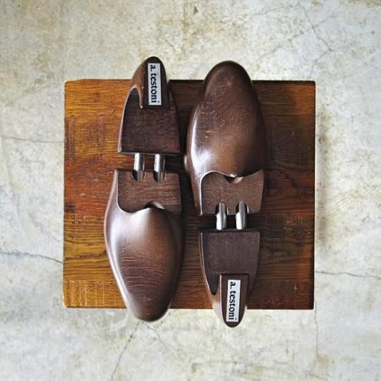 極上★(伊)テストーニ SIZE 7【★純正シューツリー】木製シューキーパー/mens/メンズ/a.testoni★c665