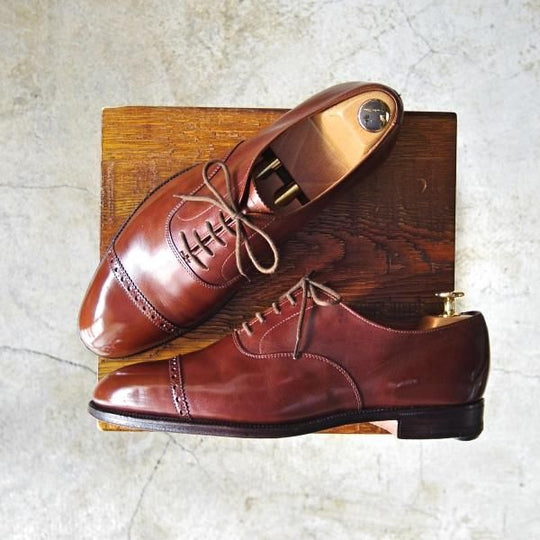 極上★クロケット&ジョーンズ 7.5E【★ロイドフットウェア/Lloyd Footwear別注】317ラスト/カーフ/Jシリーズ/Crockett&Jones★c710