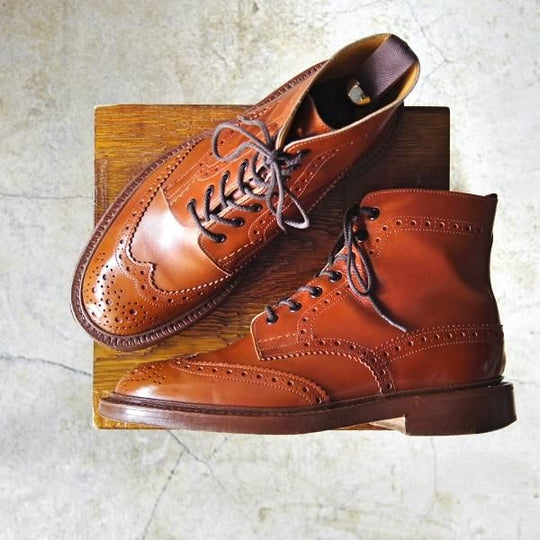 極上★トリッカーズ SIZE 7.5【★マロンアンティーク/MALTON/モールトン】M2508/茶/カントリーブーツ/カーフ/Tricker's★c719