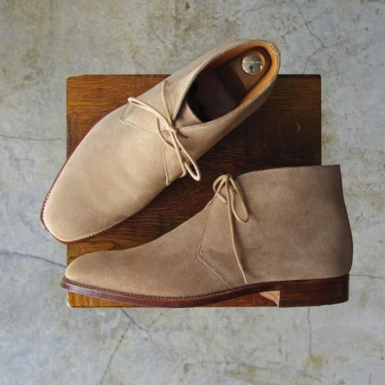極美品★クロケット&ジョーンズ 7.5E【★バーニーズ ニューヨーク別注/WOBURN】324ラスト/チャッカブーツ/BARNEYS/Crockett&Jones★c866