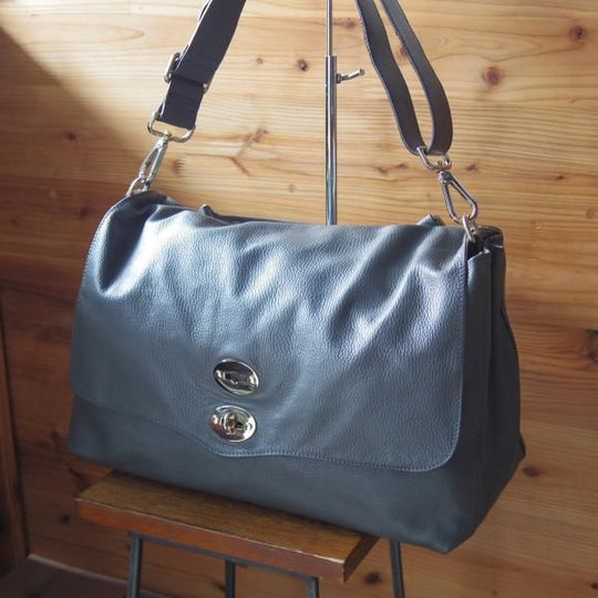 美品★(伊)ザネラート/ZANELLATO【★ポスティーナ L】マルカプント/ショルダー バッグ/メンズ&レディース★a0N5241