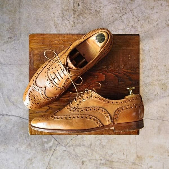 極上★チャーチ(レディース) SIZE 37【★BURWOOD 3W/バーウッド】8723-96/フルブローグ/ウイングチップ/Church's★c957
