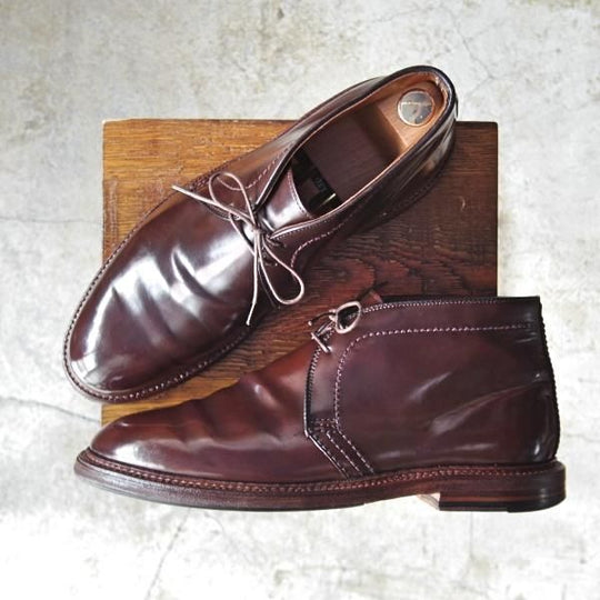 ★オールデン 9E【貴重★シガー色/コードバン/(ハワイ)LEATHER SOUL別注】チャッカブーツ/バリーラスト/レザーソウル/13132/Alden★d023