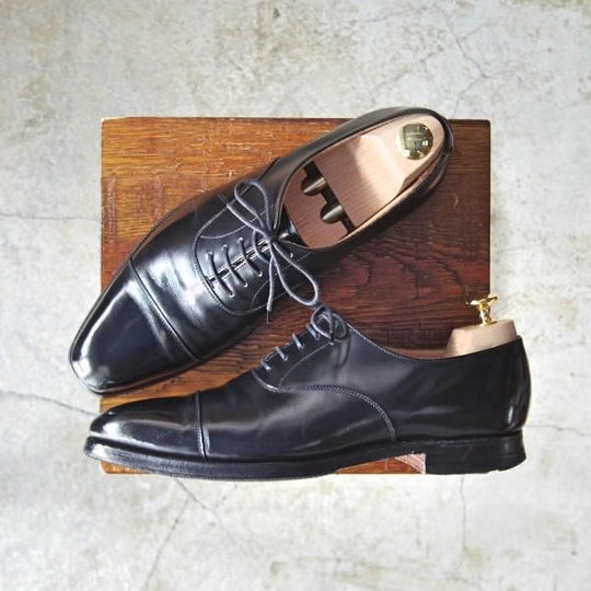 極上★クロケット&ジョーンズ 6.5E【★バーニーズNY別注/HALLAM/ハラム】カーフ/348ラスト/BARNEYS NEW YORK/Crockett&Jones★d024