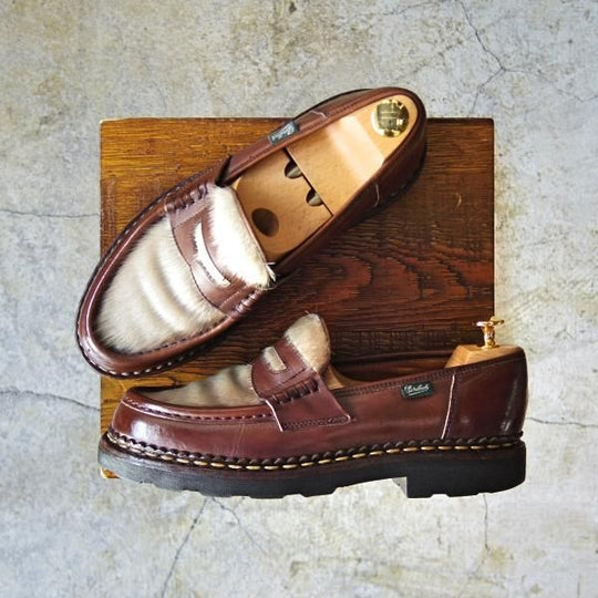 極上★パラブーツ SIZE 6.5【貴重★フォック仕様/ランス/JOURNAL STANDARD別注】ジャーナルスタンダード/カフェ/Paraboot★d093