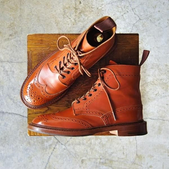 美品★トリッカーズ(レディース) SIZE 5.5【★カントリーブーツ/L2508】モールトン/アニリンカーフ/モカシンブラウン/Tricker's★d172