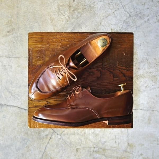 極上★クロケット&ジョーンズ(レディース) 4C【★ロイドフットウェア別注/LloydFootwear】Uチップ/茶/カーフ/Crockett&Jones★d242