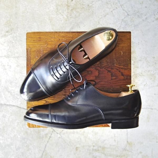 美品★ジョンロブ 6.5E【貴重★8695ラストのシティ/CITY】ストレートチップ/黒/カーフ/JOHN LOBB★d247