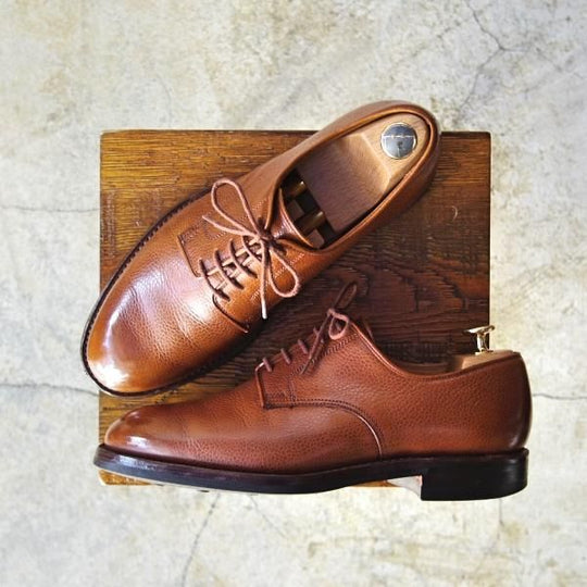 美品★クロケット&ジョーンズ 6.5E【★ダイナイトソール仕様/UNITED ARROWS別注/335ラスト】SEDGEMOOR/茶/Crockett&Jones★d270