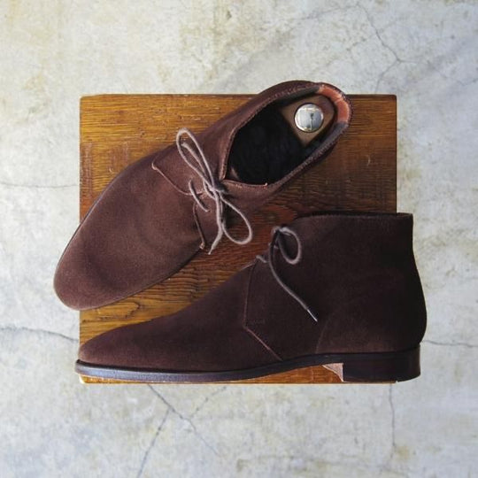 極上★クロケット&ジョーンズ 6E【★トゥモローランド別注/TOMORROWLAND】CHUKKA/200ラスト/スエード/チャッカブーツ/Crockett&Jones★d352