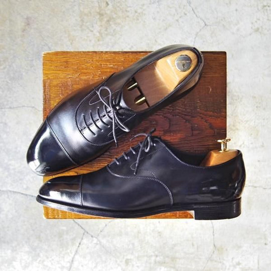 美品★エドワードグリーン 7.5E【定価¥174,900-★チェルシー/CHELSEA/202ラスト】ストレートチップ/カーフ/メンズ/EDWARD GREEN★e335
