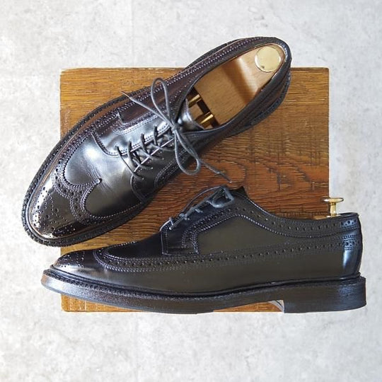 美品★(米)アレンエドモンズ 8.5D【定価¥75,900-★MacNeil/マクニール】ロングウイング/カーフ/黒/メンズ/ALLEN EDMONDS★g355