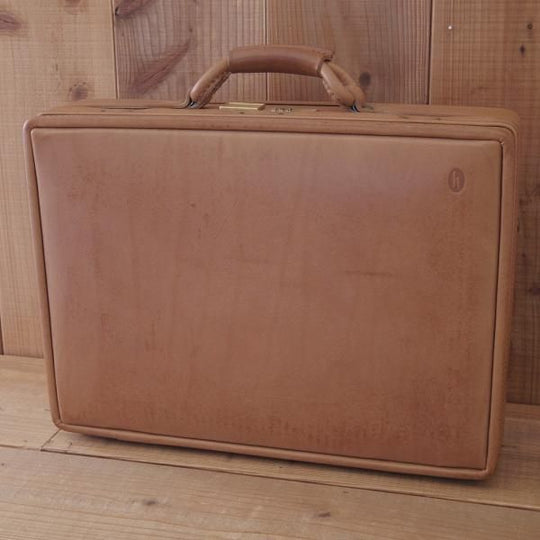 極上★(米)ハートマン/hartmann luggage【定価20万円以上★アタッシュケース】ベルティングレザー/メンズ/ビジネス/バッグ/薄茶/鞄★N5762