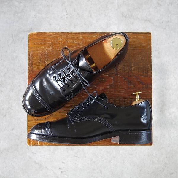 極上★(英)SANDERS/サンダース(レディース) SIZE 4【定価¥52,800-★ミリタリーコレクション同系/9697B】ストレートチップ/黒★h578