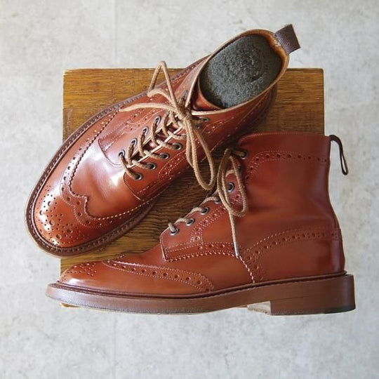 極上★トリッカーズ SIZE 7【現行定価¥104,500-★MALTON/モールトン/マロンアンティーク】M2508/カントリーブーツ/茶/Tricker's★h969