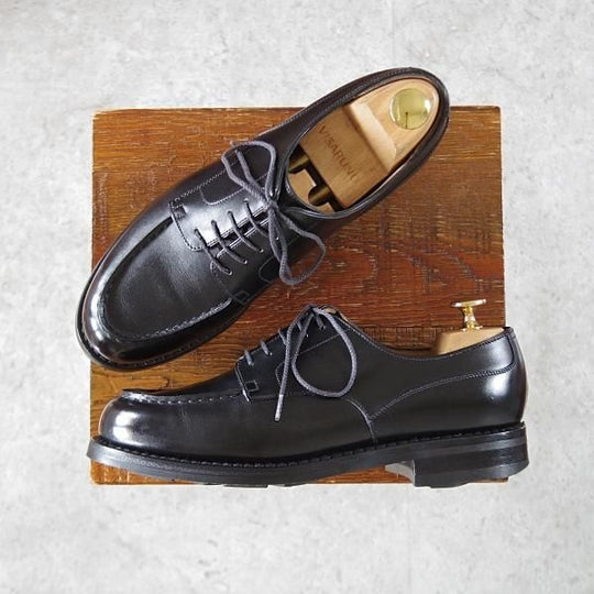 ★J.M.ウエストン 5.5C【定価¥154,000-★ゴルフ/GOLF】641/31ラスト/Uチップ/ボックスカーフ/黒/Weston/ウェストン★j061