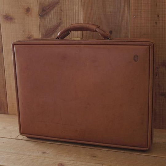 極上★(米)ハートマン/hartmann luggage【定価20万円以上★アタッシュケース】ベルティングレザー/メンズ/ビジネス/バッグ/茶/鞄★N5846