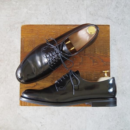 極美品★チャーチ(レディース) SIZE 38【定価¥160,600-★シャノン/SHANNON WG】黒/プレーントゥ/Church's★j340