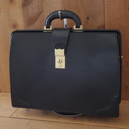 極上★大峽製鞄【現行定価20万円程度★ダレスバッグ/レザー】メンズ/ビジネス/バッグ/ブリーフケース/黒/革/鞄/オオバセイホウ★N5863