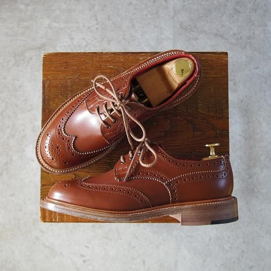 未使用★トリッカーズ(レディース) SIZE 4.5【定価¥121,000-★ANNE/マロンアンティーク】L5679/フルブローグ/茶/Tricker's★j412