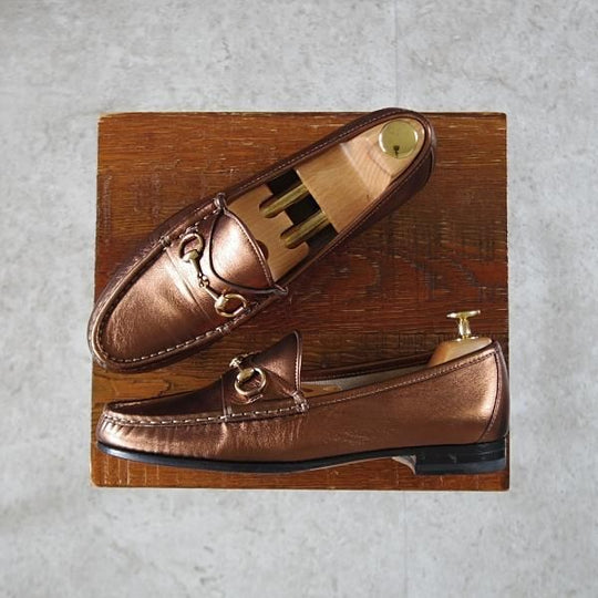 極美品★(伊)GUCCI/グッチ(レディース) SIZE 37【貴重★1953コレクション/ホースビットローファー】スリッポン★j453
