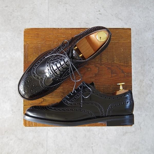 新品★チャーチ(レディース) SIZE 35.5【定価¥176,000-★バーウッド/BURWOOD WG】ポリッシュドバインダーカーフ/黒/Church's★j598