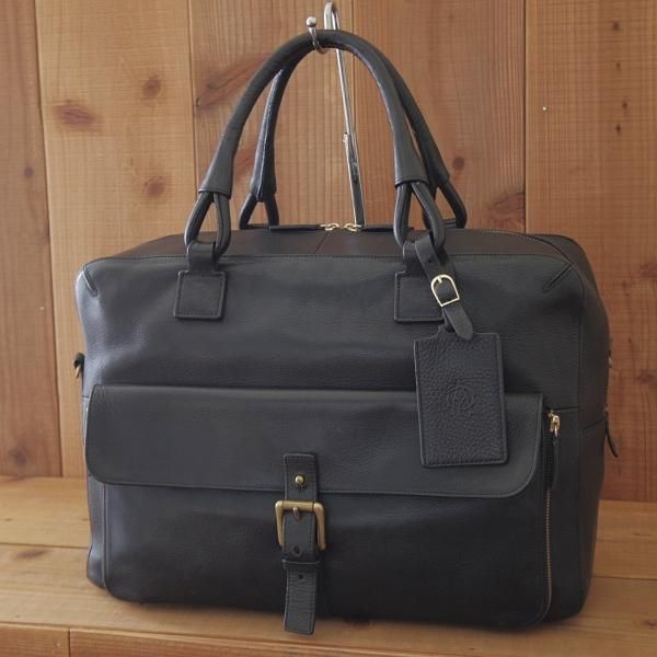 極上★ダンヒル/dunhill【定価¥155,400-★Bladon 24 Hour Bag/オーバーナイトバッグ】レザー/黒/メンズ/ビジネス/バッグ/革/鞄★N5868