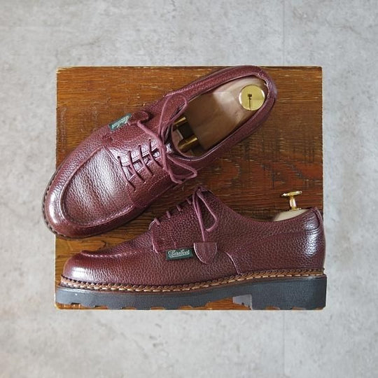 ★パラブーツ(レディース) SIZE 4【現行定価¥77,000-★CHAMBORD/シャンボード】Uチップ/グレインレザー/赤茶/Paraboot★k021
