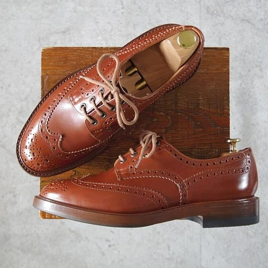 極上★トリッカーズ SIZE 8.5【定価¥121,000-★BOURTON/バートン】m5633/マロンアンティーク/カントリーシューズ/短靴/Tricker's★k095