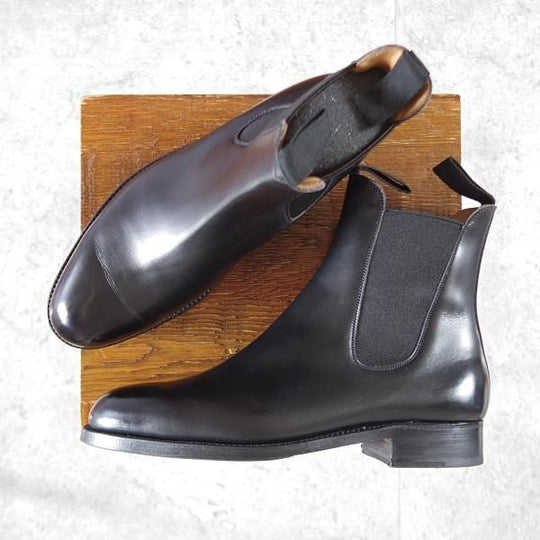 極美品★J.M.ウエストン 5D【現行定価¥187,000-★サイドゴアブーツ/705】39ラスト/ボックスカーフ/黒/メンズ/Weston/ウェストン★k319