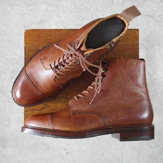 極美品★クロケット&ジョーンズ 6.5E【定価¥106,700-★ダイナイトソール仕様/CONISTON/コニストン】325ラスト/茶/Crockett&Jones★k367