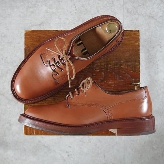 極上★トリッカーズ SIZE 7【定価¥121,000-★Woodstock/シーシェイド/C shane】m5636/プレーントゥ/カーフ/茶/メンズ/Tricker's★k386