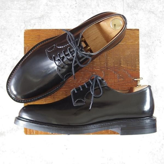 未使用★チャーチ 85F/UK8.5【定価¥181,500-★ダイナイトソール仕様/SHANNON R】シャノン/103ラスト/プレーントゥ/黒/Church's★k766