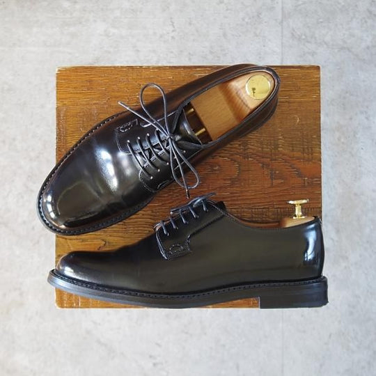 極美品★チャーチ(レディース) SIZE 37.5【定価¥160,600-★シャノン/SHANNON 2WR】プレーントゥ/黒/Church's★l043