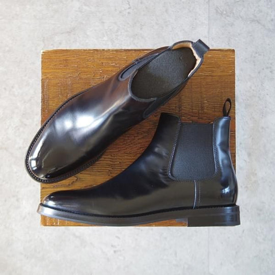 極美品★チャーチ(レディース) SIZE 36.5【貴重★サイドゴアブーツ/ELSA/ロイスカーフ】チェルシーブーツ/ROIS CALF/黒/Church's★l152