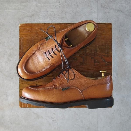 ★パラブーツ(レディース) SIZE 4【現行定価¥94,600-★CHAMBORD/シャンボード】Uチップ/グレインレザー/茶/Paraboot★l201