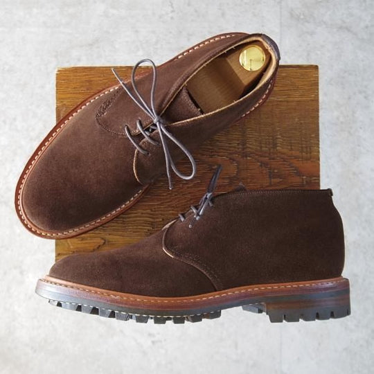 ★トリッカーズ SIZE 7.5【現行モデル定価¥132,000-★チャッカブーツ/m7468】コマンドソール/スエード/濃茶/メンズ/Tricker's★l337